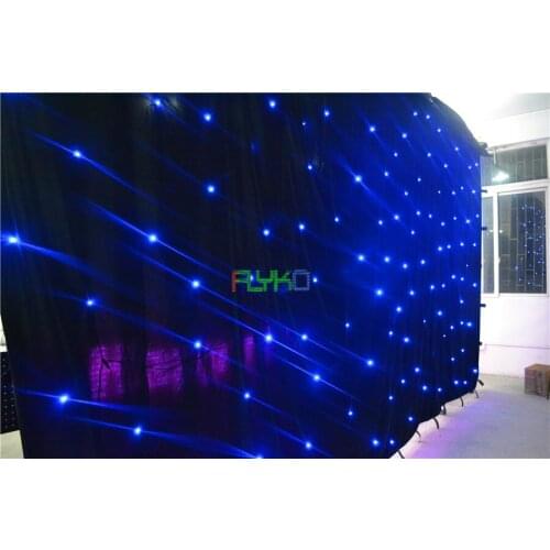 Free shipping 3x6m amazing flexible indoor led vision party curtain