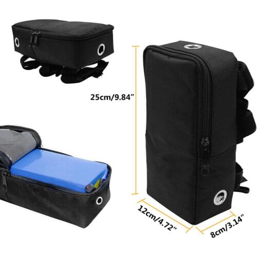 Electric Bike Case Bag Storage Bicycle Ebike Li-lon Battery Scooter for MTB Road Bike Bag Bicycle Accessories 25X12X8cm