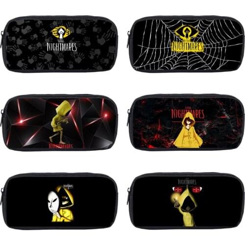 Hot Game Little Nightmares Pen Bag Zipper Pencil Case Cosmetic Pouch Students Wallet Purse Bag Kids Birthday Gift Pencil Holder