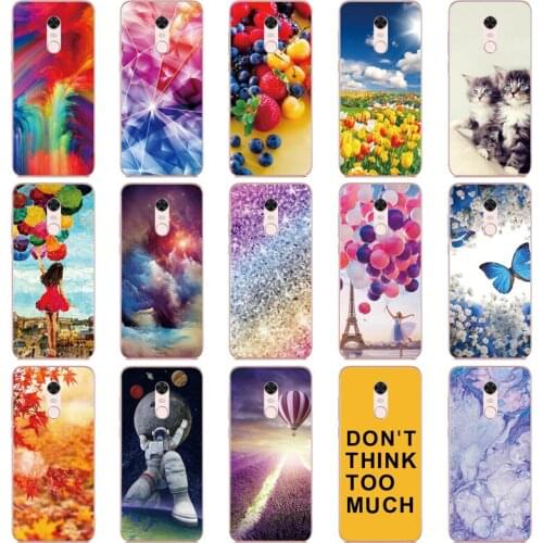 For Xiaomi Redmi 5 5Plus Case Silicone Back Cover For Xiomi Redmi 5 Plus Case Pattern For Xiaomi Redmi 5 Plus Redmi5 Phone Cases