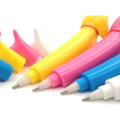 1Pc Cute Dog Puppy Shape Ink Filled Gel Ballpoint Pen Office School Stationery Bell Decorated Cartoon Dog Design Stationery