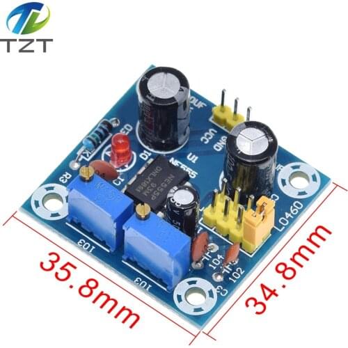 NE555 Pulse Frequency Duty Cycle Square Wave Rectangular Wave Signal Generator Adjustable 555 Board NE555P Module