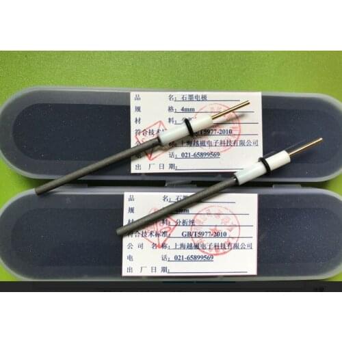 Graphite electrode. Graphite to electrode. Graphite rod electrode. Specification: 4mm * 60MM