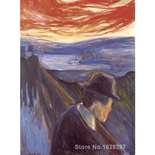 Paintings for living room wall Despair Edvard Munch High quality Hand painted