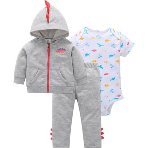 Bebes baby boy girls clothes set bodys bebes cotton hooded cardigan+trousers+body 3piece set newborn clothing