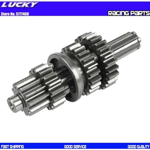 LF125 Main shaft Gear Kit for lifan 125 125cc 1P52FMI Horizontal Kick Starter Engines Dirt Pit Bikes Parts
