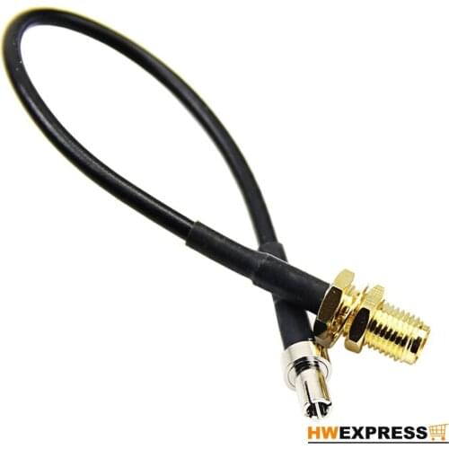 HWEXPRESS Hot TS9 Straight To RP-SMA Female Pigtail Connector Adapter Cable