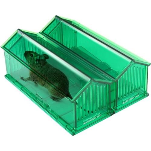 Smart Self-locking Mousetrap Plastic Reusable Humane Rat Catcher Transparent Safe For Indoor Outdoor Rat Trap