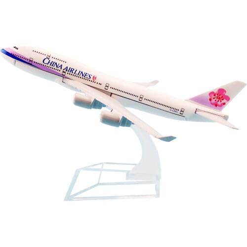 16cm Alloy Metal Air China Airlines B747 Airplane Model Taiwan China Boeing 747 Airways Plane Model Aircraft Kids Gifts