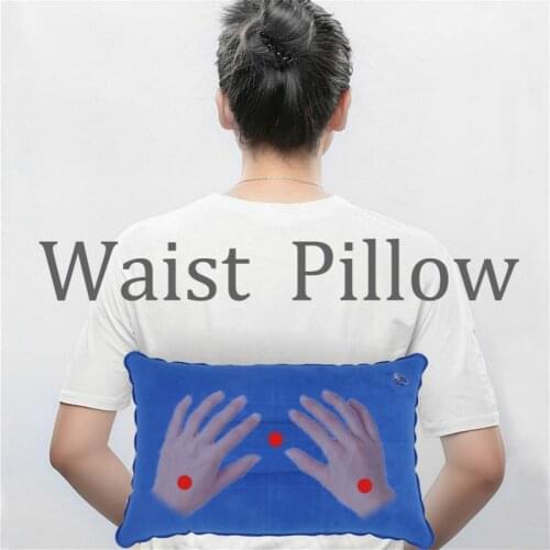 2@#High Quality Hot Sale Car Accessories Reuse Waist Back Seat Support Cushion for Driver Lumbar Pillow Inflatable Portable