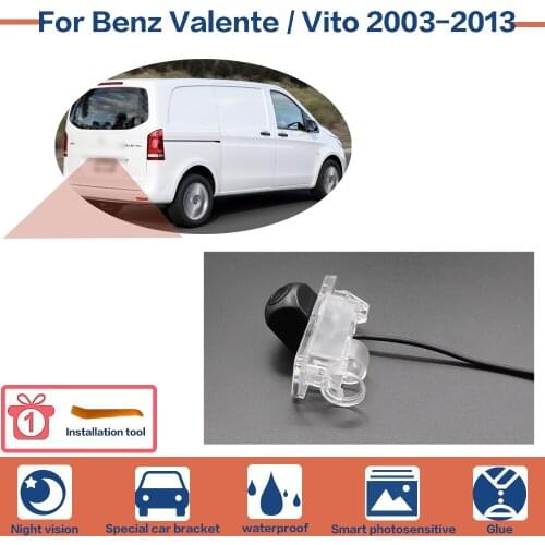 Night Vision Full HD Car Rear View Reverse Backup Camera High Quality For Benz Valente / Vito 2003-2013