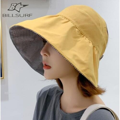 New Fashion Sunshade Parent Child Sunscreen Fishermans Hat In 2021 Bucket Hats Summer Hats for Women large bucket hat