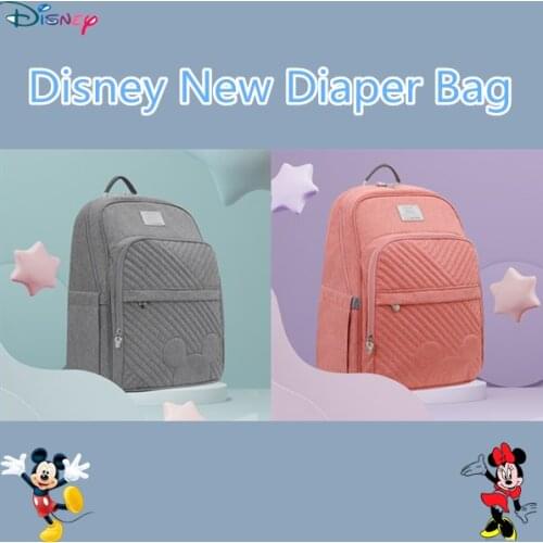 Disney New Diaper Bag Fashionable Multifunctional Mother And Baby Bag Large-capacity Mummy Bag Insulated Backpack