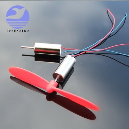 New 2pcs 3.7-4.2V Micro High Speed 716 Hollow Cup Motor DIY Toy RC Aircraft Helicopter Coreless Plane Model Craft Repair Tool