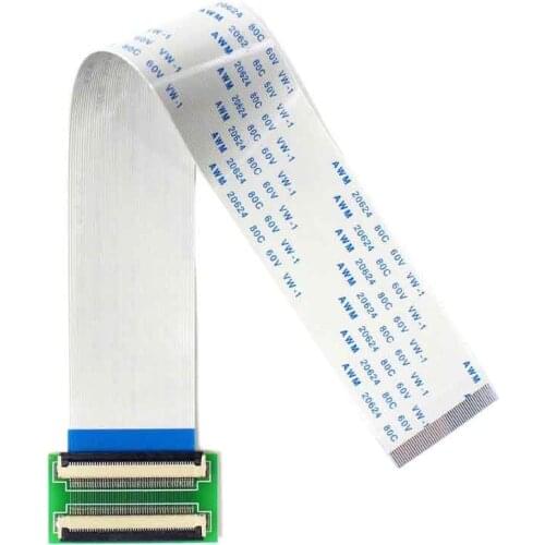 New FFC FPC 50 Pin To 50Pin 0.5mm Pitch Ribbon Cable ZIF HDD 20CM+Extend Connector