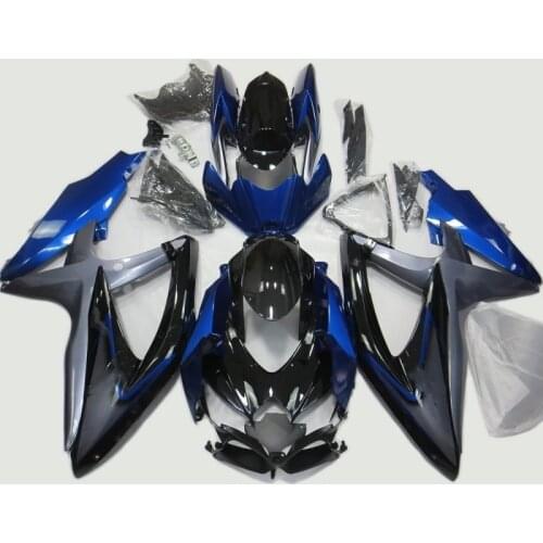 Fairings for GSXR 600 2008 - 2010 K8 Fairings for Suzuki GSXR750 08 09 10 blue Silver black Abs Fairing GSXR600 2008 10