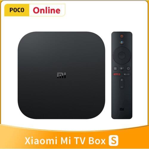 Original Xiaomi Mi TV Box S 4K Android 8.1 HDR 2G 8G WiFi BT4.2 Google Cast Netflix Smart TV Box Media Player Global Version