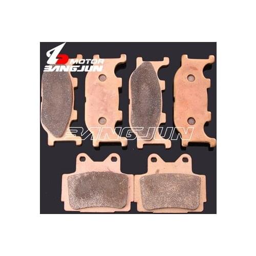Motorcycle Front Rear Metal Brake Pads For YAMAHA XJR400 1992-93-94-95-96-1997
