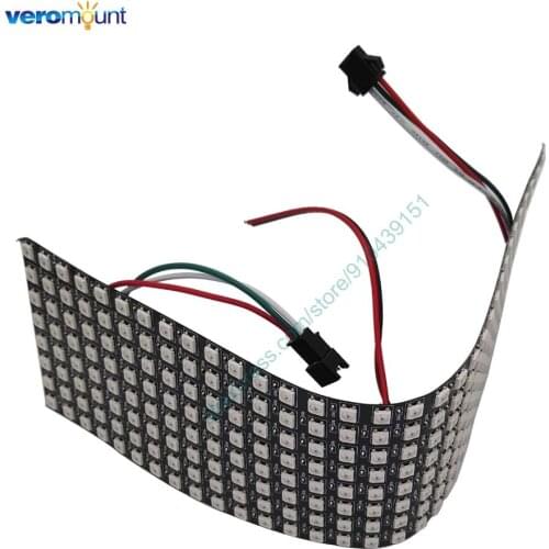 WS2812B RGB LED Pixel Panel Screen 8x8 16x16 8x32 64/256 Pixels Digital Programmable Individually Addressable Full Color DC5V