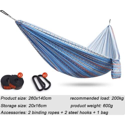 1-4 Parachute Fabric Outdoor Camping Hanging Bed Hanging Chair Dormitory Household Rocking Chair Hammock Sofa Leisure Swing