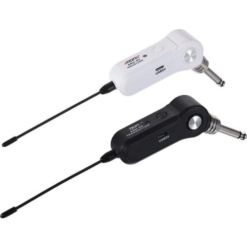 AROMA ARU-03 UHF Wireless o Transmission System Transmitter Receiver Built-In Rechargeable for Guitar