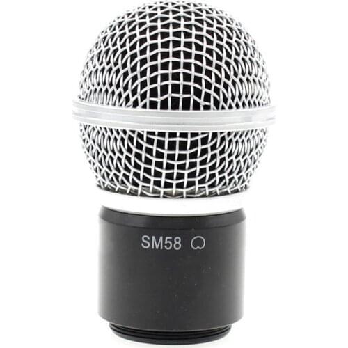Free Shipping Microphone Grille With Capsule Replacement Ball Head Mesh for SLX PGX Wireless System SM 58 Handheld Transmitter