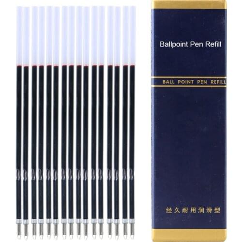 Wholesale100 Pcs 0.7mm Ballpoint Pen Refill Black Red Blue 3 Colors Office Supplies Escolar Writing Pen High Quality