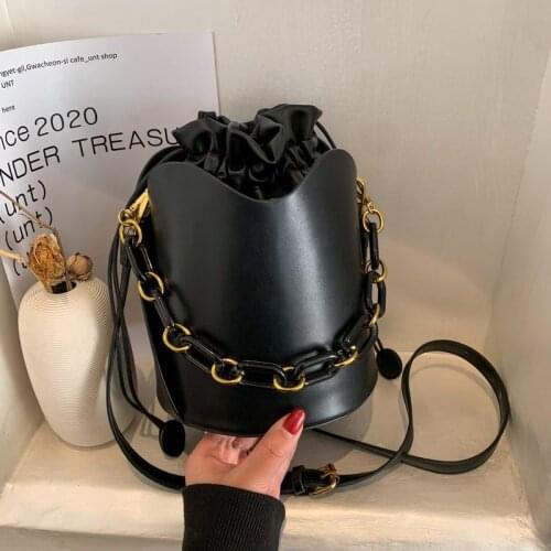 Handbag Women Shoulder Bag New Solid Brand Bucket Design Mini Fashion Girls Messenger Bag And Purse Sac De Luxe Femme X248H