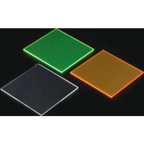 Plexiglass Board Colored Acrylic Sheet 8*8cm DIY Toy Accessories Model Making