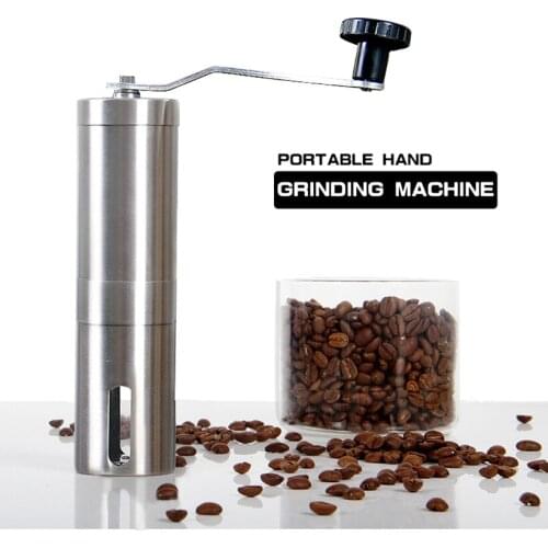 High Quality Manual Coffee Grinder Stainless Steel Coffe Bean Grain Burr Grinding Machine Mini Coffee Milling