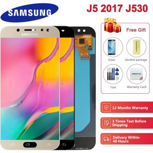 5.2'' Super Amoled LCD For Samsung Galaxy J5 2017 J530 J530F LCD Display Touch Screen Digitizer Assembly lcd for J5 Pro 2017