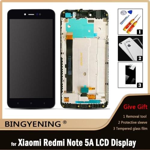 Original For Xiaomi Redmi Note 5A LCD Display Screen Touch Digitizer Assembly For Redmi Note 5A Prime Y1 / Y1 Lite With Frame