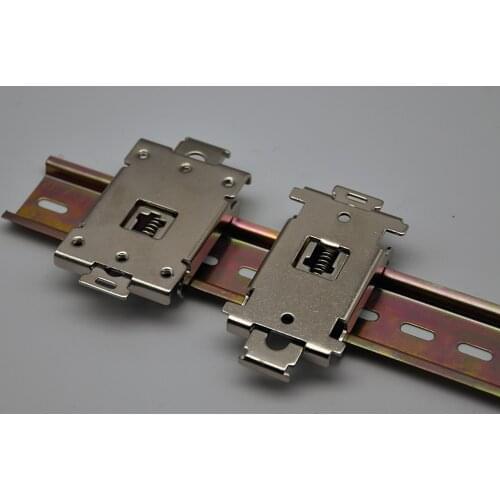 1PCS Clamp For Single Phase SSR 10A 40DA 25DA AA DD 35MM DIN Rail Fixed Solid State Relay Clip Clamp With 2 Mounting Screws