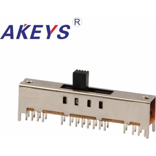 10PCS SS-47D01 4P7T Four pole seven throw 7 position slide switch 32 pin DIP type with 4 fixed pin handle heights