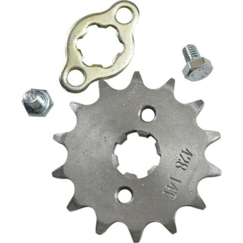 17mm 428 Pit Dirt Bike 14T 14 Tooth Front Sprocket Pitbike 110cc 125cc 140cc 150