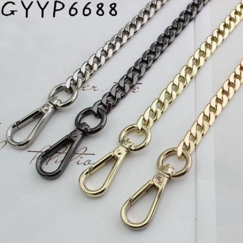 9mm Flat chain bag chain accessories with bag shoulder strap single buy Messenger bag small bag chain does not fade metal chain