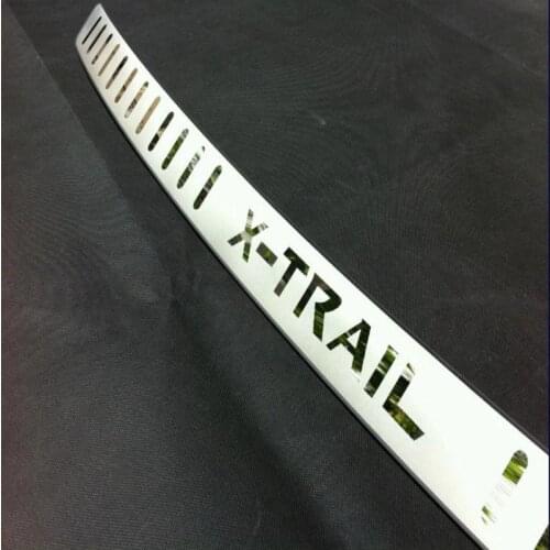 For Car Styling nissan x-trail t32 Accessories Rear Bumper Protector Guard Stainless Steel Rear Trunk Trim Car Sticker 2014-2019