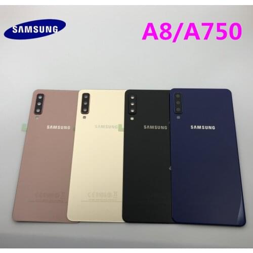 SAMSUNG Galaxy A8 A750 A750F SM-A750FD Back Glass Battery Cover Rear Door Housing Case For SAMSUNG A8 2018 Back Glass Cover