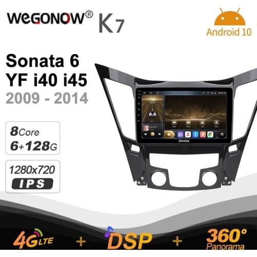 K7 Ownice 6G 128G Android 10.0 Car radio setero for Hyundai Sonata 6 YF i40 i45 2009 - 2014 Auto Audio 360 Optical 5G Wifi