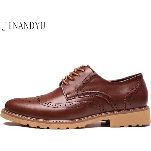 Mens Brogue Shoes Man Lace Up Real Leather Shoes for Men Office Shoe Spring Fashion Italian Men Shoe Gents Shoes Casual Zapatos