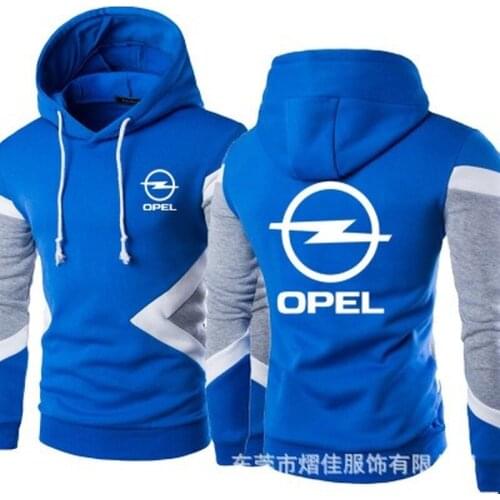 2021 New for OPEL Car Logo Spring Autumn Fashion Men Pullover Sweatshirts Patchwork Casual Cotton Hoodies Clothing S-5XL Size