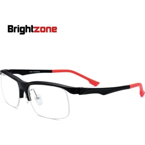 Brightzone 2019 New Tr90 Motion Half Frame Outdoors Bicycle Cycling Myopia Glasses Non-slip Nose Men Women Optical Eyeglasses