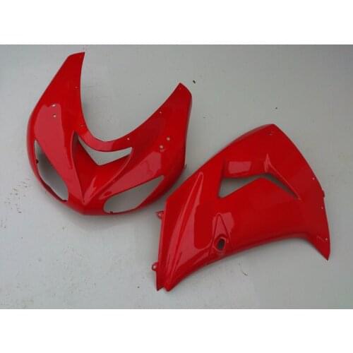 Front part+side Fairing kit for KAWASAKI Ninja ZX10R 06 07 ZX 10R 2006 2007 zx 10r ABS hot red Fairings set KF22