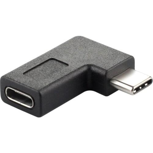 Manufacturer new product USB-C male to female extension test side elbow high speed certification USB3.1 Type-C adapter