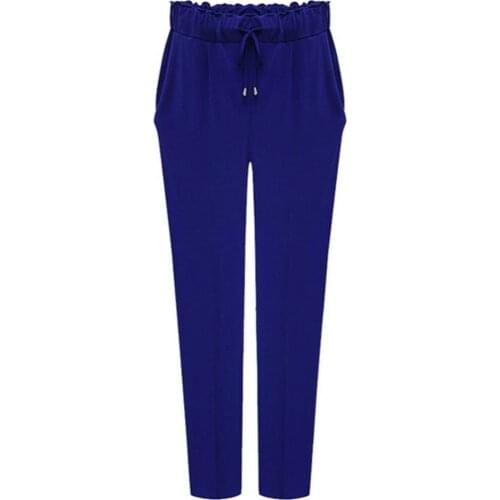 Plus size 6XL Women Pants 2016 Fashion Loose Elastic Haren Pants Solid Color Sexy Female Trousers Leggings Pantalones Mujer