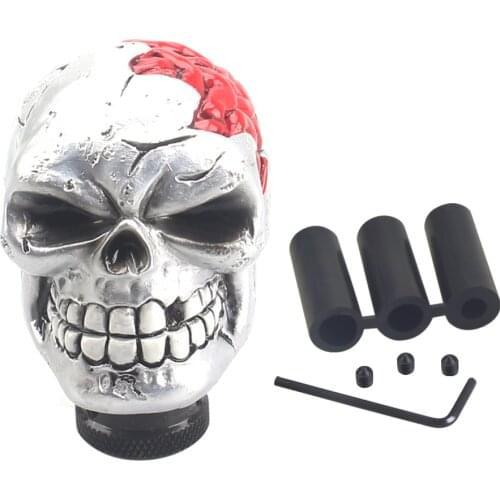 Skull gear shift knob car manual shift lever shift lever auto parts decorative knob shift knob