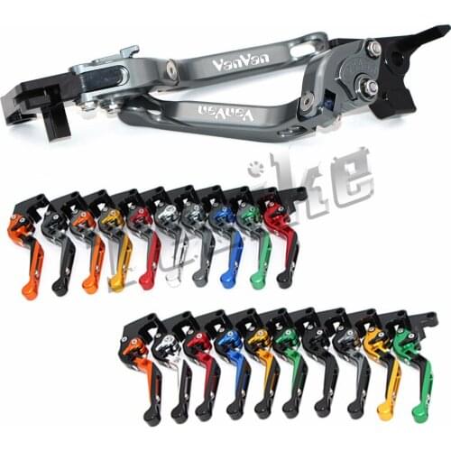 CNC Brake Clutch Levers Motorcycle For SUZUKI GSF 400 BANDIT 1991-1995 1992 1993 1994 1995 Foldable Extendable Logo (VANVAN)