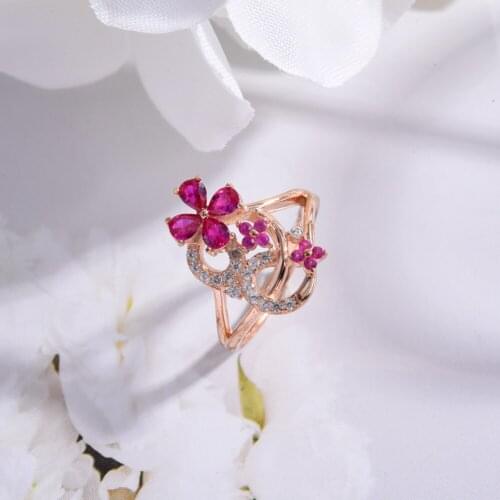 TGNEL Rings With Cubic Zirkonia For Women