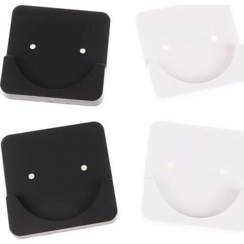 Universal Shower Curtain Rod Mount Holder for Wall Adhesive Shower Rod Tension Retainer No Drilling Stick On Screw Fixation