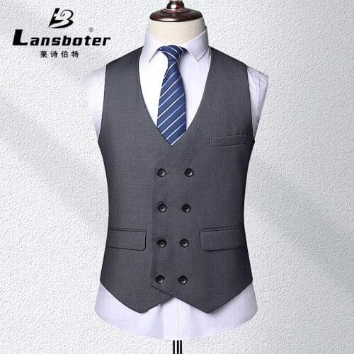 High-quality Wedding Dress Mens Fashion Design Suit Vest Men Business Casual Suit Vest Chalecos Para Hombre VT-265